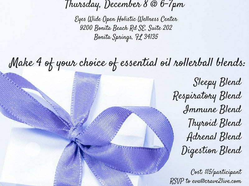 Essential Oils Holiday Make and Take Class