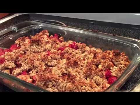 Strawberry-Rhubarb Crumb (Gluten-free, Dairy-free, Grain-free, Paleo)